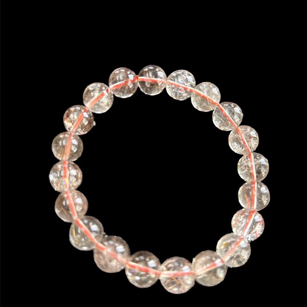 Golden Rutilated Quartz +Bracelet set - Picture 3 of 4